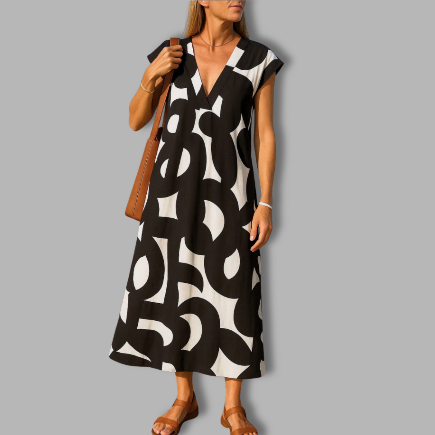 Silje | Flytende V-halskjole