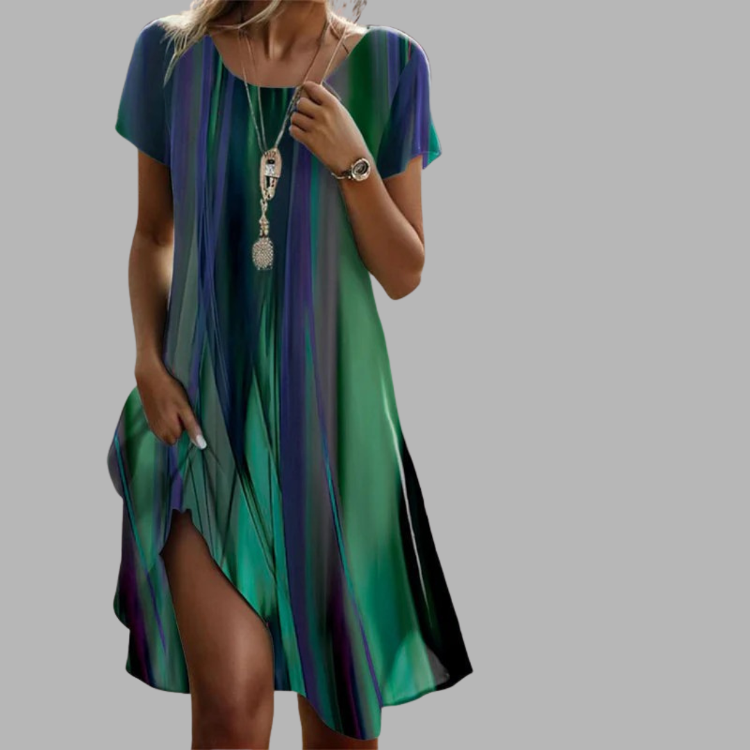 Kareena |  Uformell Scoop Neck Kjole