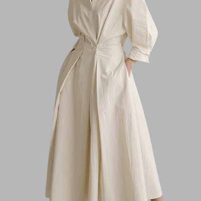 Ellen | Krage Maxi Kjole