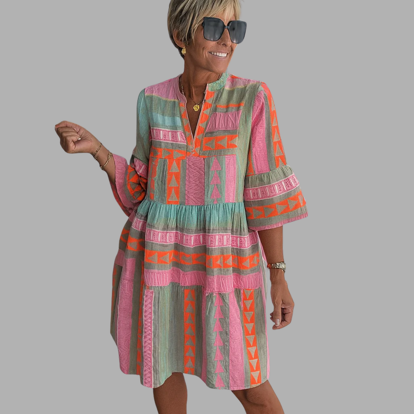 Agnethe | Brodert Sommerkjole Mini