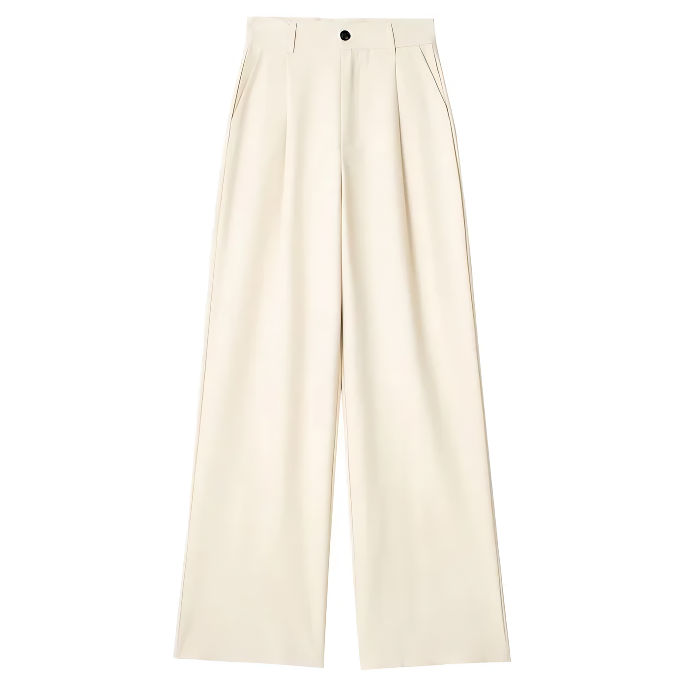 Ine | Elegant Ecru Vide Bukser