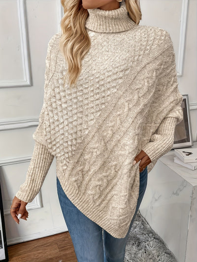 Marta | Elegant Asymmetrisk Strikkegenser