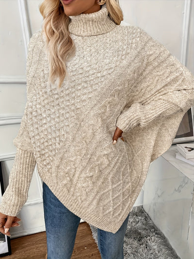 Marta | Elegant Asymmetrisk Strikkegenser