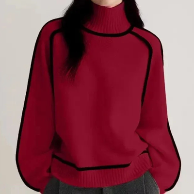 Frida | Elegant Høyhalset Genser