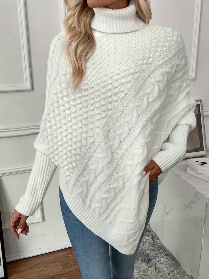 Marta | Elegant Asymmetrisk Strikkegenser