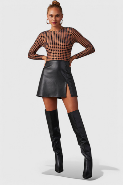 Bella | svarte overknee-støvletter med blokkhæl