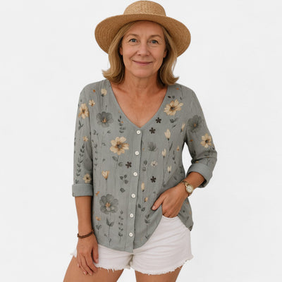 Greidun™ | Løs-Fit Blomster Top