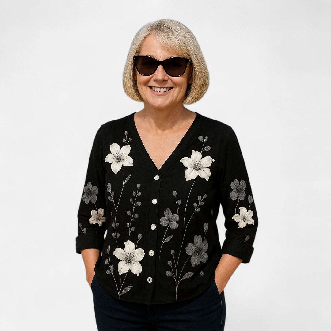 Greidun™ | Løs-Fit Blomster Top