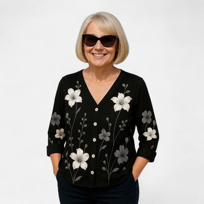 Greidun™ | Løs-Fit Blomster Top