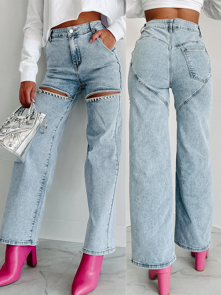 Thale | Krystall Splitt Jeans