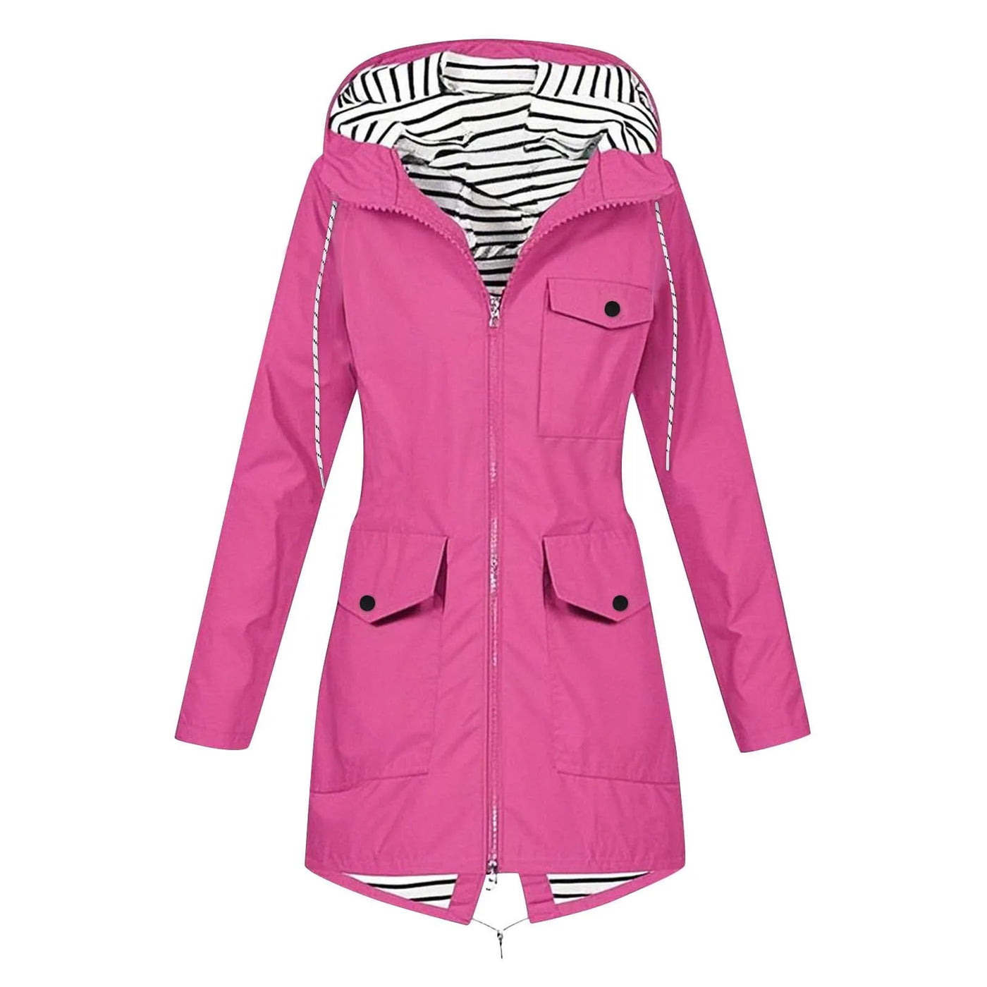 Gautea | Lang Vanntett Jakke med Hette