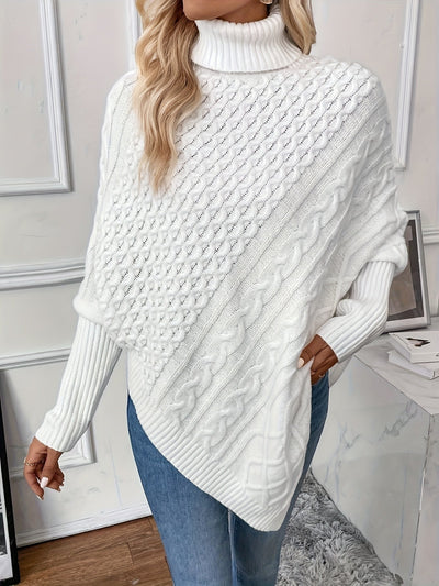 Marta | Elegant Asymmetrisk Strikkegenser