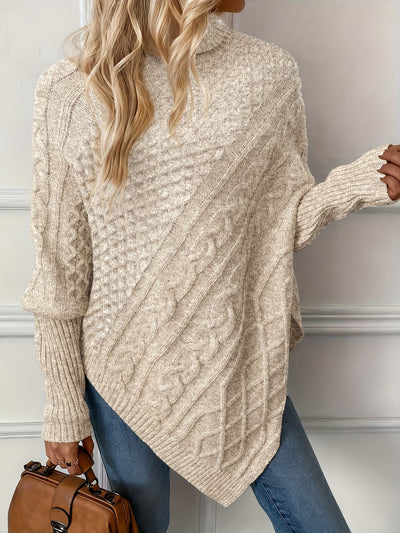 Marta | Elegant Asymmetrisk Strikkegenser