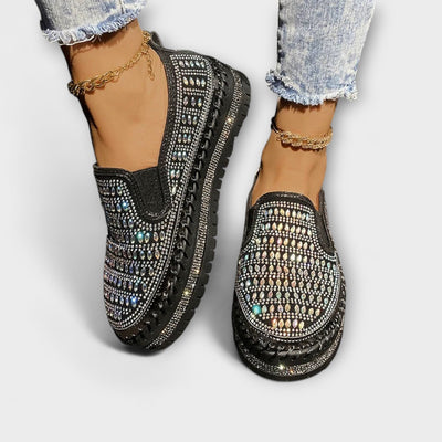 Thalia | Slip-on med perforert glamdesign