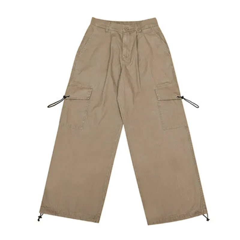 Autumn Retro Wide Leg Basic Workwear Pants