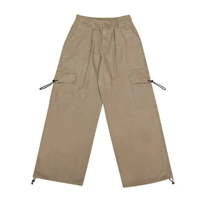 Autumn Retro Wide Leg Basic Workwear Pants